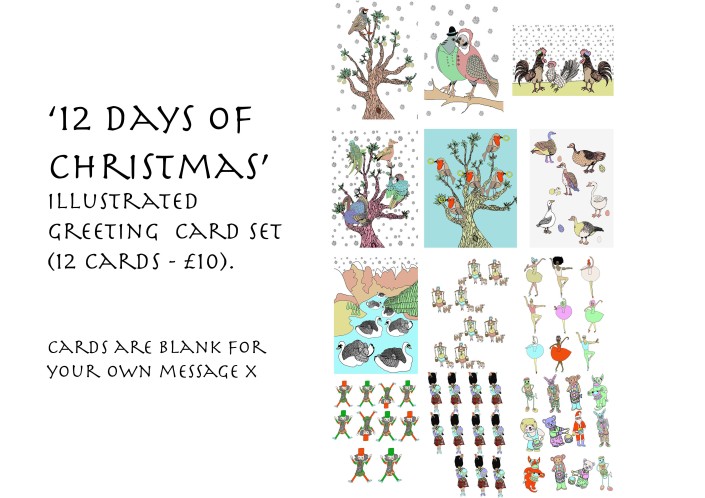 12 Days of Christmas Card set